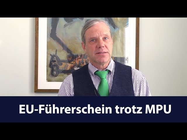 EU driving licence despite MPU